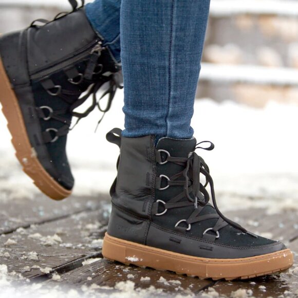 Forsake Shoes - Forsake Lucie Womens Size 10 Black Leather Waterproof Outdoors Hiking Boots